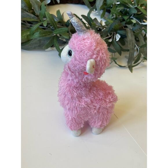 TY BEANIE BABY Lama the Pink Unicorn Plush Stuffed Animal 9" - Picture 2 of 6